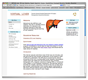 screen capture of TEE standard view web page